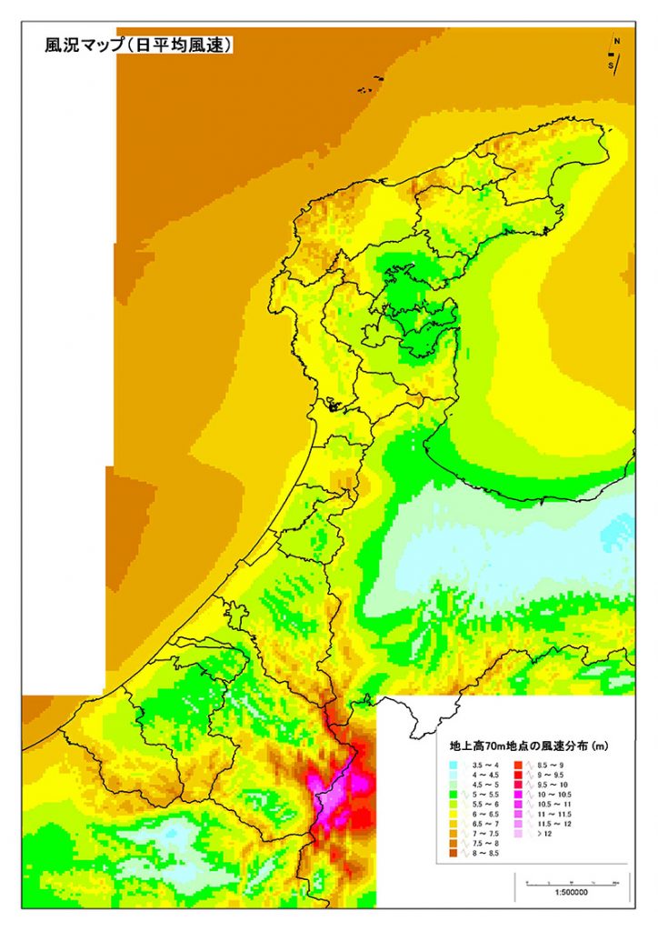 風況マップ_石川県